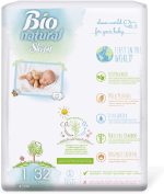 Bio-Natural Sleepy Baby Diapers, Made from Organic Cotton and Bamboo Extract, Ultimate Comfort and Dryness, Wetness Indicator, Comes with The Baby Wipes, (1 New Born 4-11 Lbs Count- 32 PCs)|SOHO - Image 2